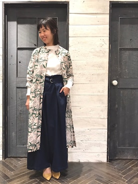 「chambre de charme（シャンブルドゥシャーム）のアイテム（パンツ）」を使った、Malle chambre de charmeさん（レディース・157cm）の冬コーディネート