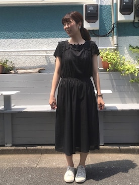 「chambre de charme（シャンブルドゥシャーム）のアイテム（ワンピース）」を使った、Malle chambre de charmeさん（レディース・160cm）の夏コーディネート