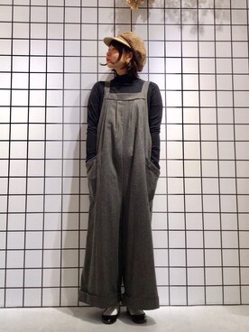 「NOIR（ノワール）のアイテム」を使った、Malle chambre de charmeさん（レディース・146cm）の秋コーディネート