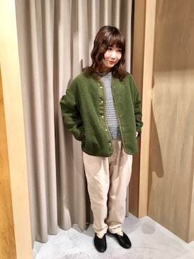 「chambre de charme（シャンブルドゥシャーム）のアイテム（ジャケット/アウター）」を使った、Malle chambre de charmeさん（レディース・146cm）の秋コーディネート