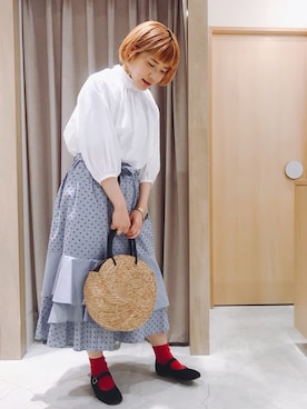 「NOIR（ノワール）のアイテム」を使った、Malle chambre de charmeさん（レディース・146cm）の春コーディネート