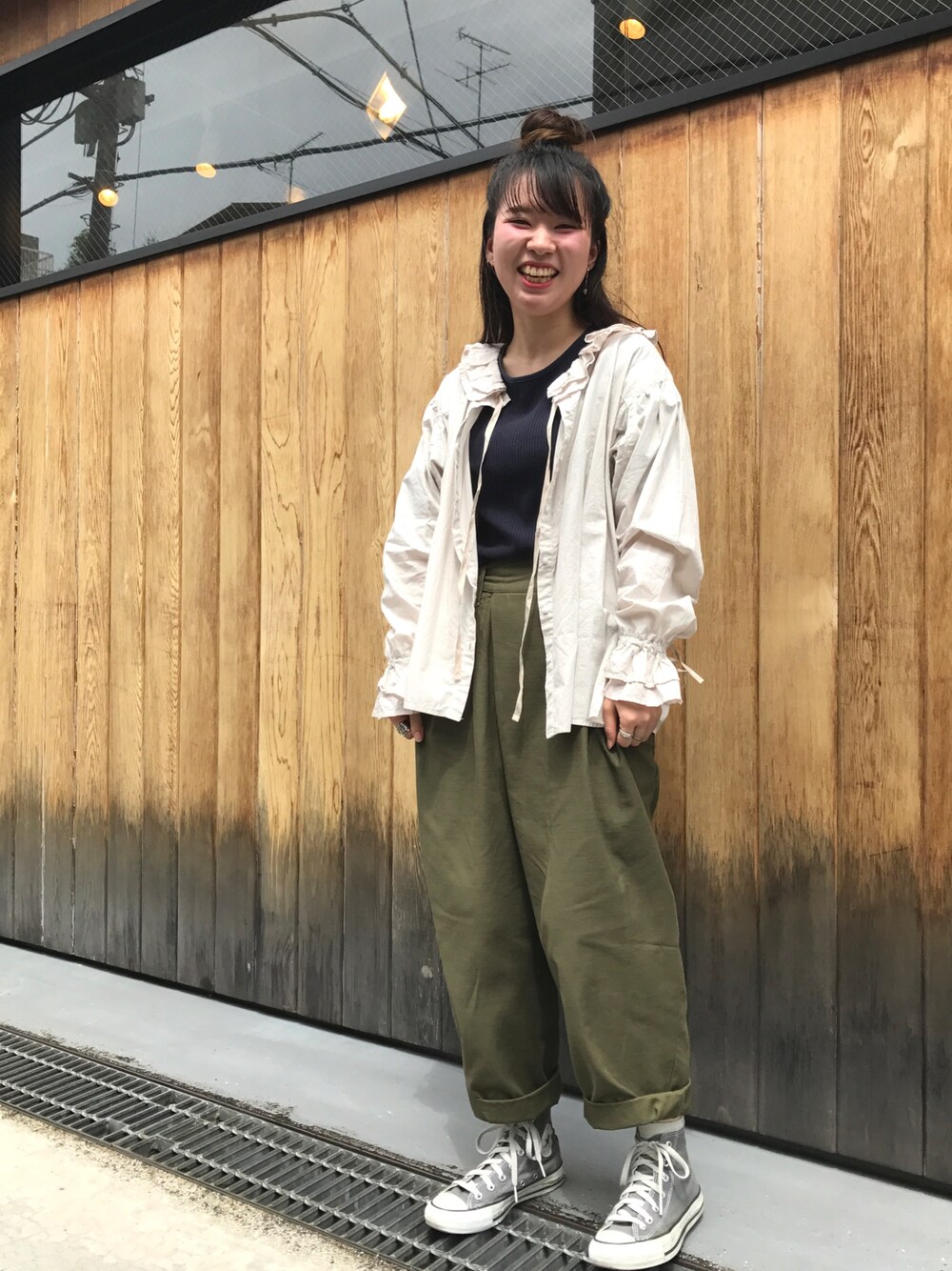Malle（マル）の「Malle 100/-cotton 重ねフリルブラウス（シャツ 
