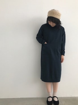 「chambre de charme（シャンブルドゥシャーム）のアイテム（ワンピース）」を使った、Malle chambre de charmeさん（レディース・153cm）の秋コーディネート