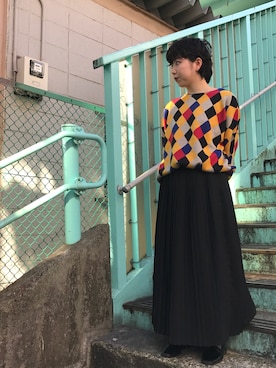 「eiπe （イーペ）のアイテム（トップス）」を使った、Malle chambre de charmeさん（レディース・156cm）の秋コーディネート