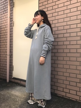 「chambre de charme（シャンブルドゥシャーム）のアイテム（ワンピース）」を使った、Malle chambre de charmeさん（レディース・152cm）の秋コーディネート