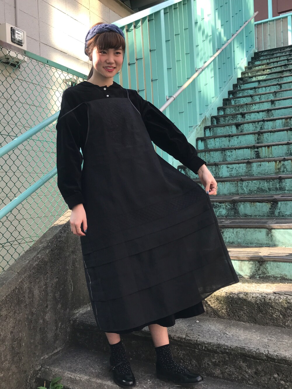 Malle（マル）の「malle オーガンジー 礼拝用エプロンワンピース