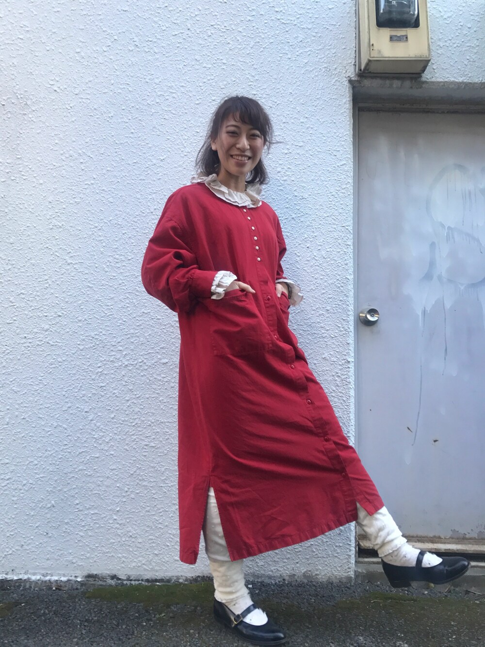 Malle（マル）の「Malle コットン/キュプラ/リネン製品染め 2wayシャツ 