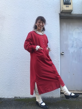 「chambre de charme（シャンブルドゥシャーム）のアイテム（レッグウェア）」を使った、Malle chambre de charmeさん（レディース・158cm）の冬コーディネート