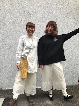 「eiπe （イーペ）のアイテム（トップス）」を使った、Malle chambre de charmeさん（レディース・158cm）の冬コーディネート