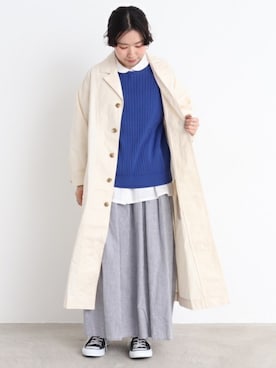 「chambre de charme（シャンブルドゥシャーム）のアイテム（スカート）」を使った、Malle chambre de charmeさん（レディース・152cm）の春コーディネート