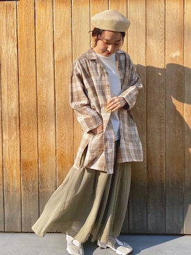 「chambre de charme（シャンブルドゥシャーム）のアイテム（スカート）」を使った、Malle chambre de charmeさん（レディース・152cm）の夏コーディネート