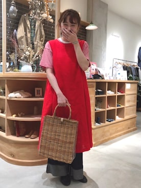 「chambre de charme（シャンブルドゥシャーム）のアイテム（パンツ）」を使った、Malle chambre de charmeさん（レディース・163cm）の夏コーディネート
