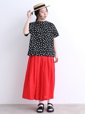 「chambre de charme（シャンブルドゥシャーム）のアイテム（パンツ）」を使った、Malle chambre de charmeさん（レディース・152cm）の夏コーディネート