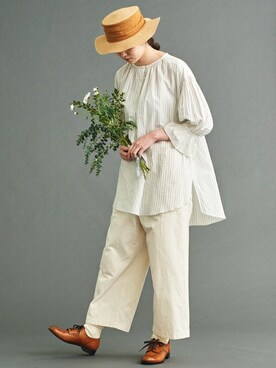 「シャンブル ドゥ シャーム(chambre de charme)」｜Malle chambre de charmeさん（レディース・167cm）の夏コーディネート