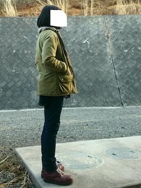 「WHITE LINE（ホワイトライン）のアイテム（ジャケット/アウター）」を使った、そらまめさん（メンズ・173cm）の春コーディネート