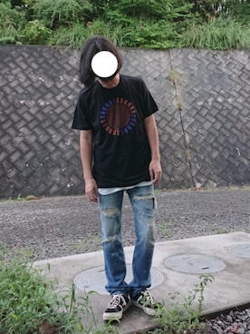 「WHITE LINE（ホワイトライン）のアイテム」を使った、そらまめさん（メンズ・173cm）の秋コーディネート