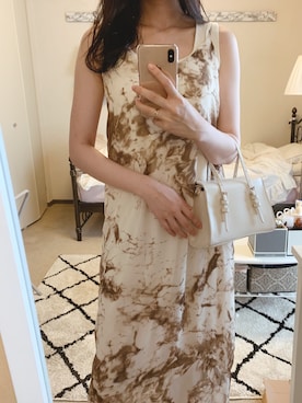 「アイテム（ワンピース/ドレス）」を使った、𝓂𝒶𝒾さん（レディース・158cm・10代）の夏コーディネート
