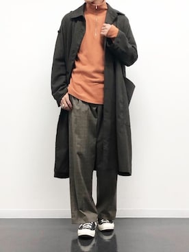 「Basis Broek Belgium（バージスブルック）のアイテム（ジャケット/アウター）」を使った、オダイラさん（メンズ・178cm）の冬コーディネート
