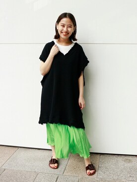 「TELA（テラ）のアイテム」を使った、nakagawaさん（レディース・149cm）の夏コーディネート