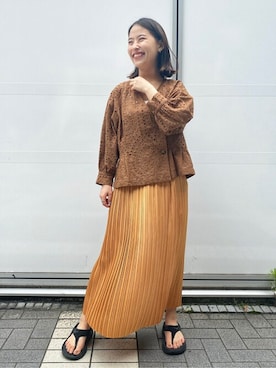 「HOKA（ホカ）のアイテム（サンダル）」を使った、nakagawaさん（レディース・149cm）の夏コーディネート