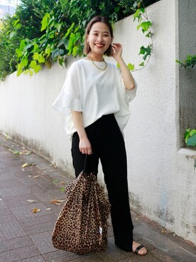 「お買い物」｜「アイテム（パンツ）」を使った、nakagawaさん（レディース・149cm）の春コーディネート
