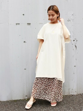 「アイテム（チュニック）」を使った、nakagawaさん（レディース・149cm）の春コーディネート