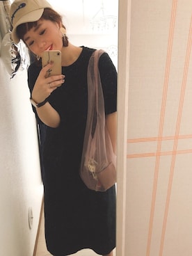 「Daniel Wellington（ダニエルウェリントン）の【Daniel Wellington】レザーバンド３６ＭＭ（アナログ腕時計）」を使った、ᴹᴬᶠᵁᵞᵁさん（レディース・153cm）の夏コーディネート