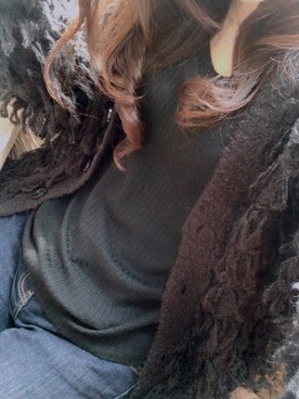 honokaさん（レディース・159cm）の冬コーディネート