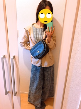 「Honeys（ハニーズ）のアイテム（マウンテンパーカー）」を使った、🤖さん（レディース・163cm）の春コーディネート
