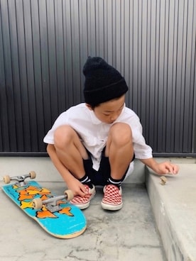 「TENDERLOIN（テンダーロイン）のアイテム」を使った、kikkiさん（キッズ・146cm）の夏コーディネート