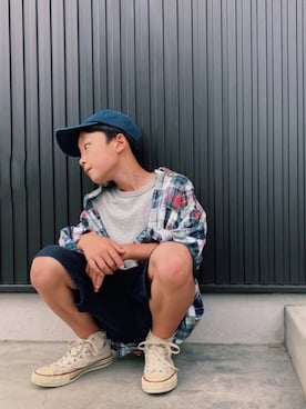 「アイテム（トップス）」を使った、kikkiさん（キッズ・146cm・10代）の夏コーディネート