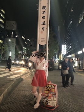 「アイテム（セットアップ、レッド系）」を使った、たかなしさん（レディース・162cm）の秋コーディネート