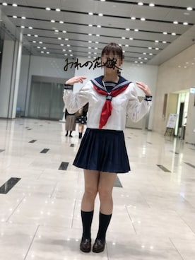 「JK」｜「アイテム（オールインワン・サロペット）」を使った、たかなしさん（レディース・162cm）の秋コーディネート