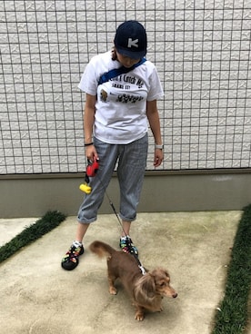 「go slow caravan」｜「アイテム（アナログ腕時計）」を使った、1020mayuさん（レディース・165cm）の夏コーディネート
