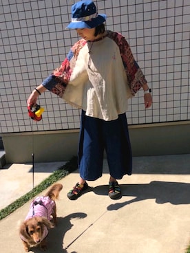 「Clef（クレ）のアイテム」を使った、1020mayuさん（レディース・165cm）の春コーディネート