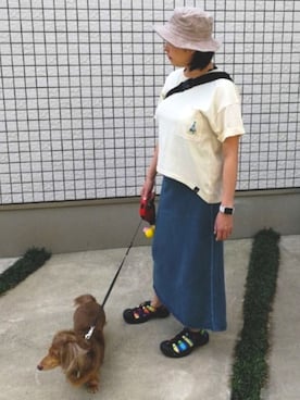 「Clef（クレ）のアイテム」を使った、1020mayuさん（レディース・165cm）の春コーディネート