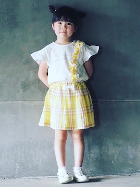 「Si・Shu・Non（シシュノン）のアイテム」を使った、acoさん（キッズ・110cm）の春コーディネート