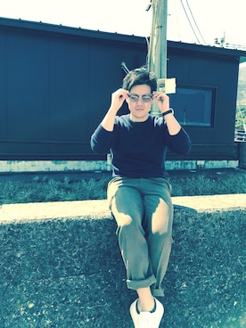 「FREEDOM（フリーダム）のアイテム」を使った、Takashi Kawaguthiさん（メンズ・176cm）の春コーディネート