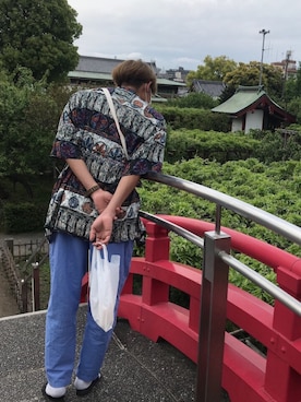 「コロナに負けない」｜「アイテム（サンダル）」を使った、KaneKoさん（メンズ・177cm）の春コーディネート