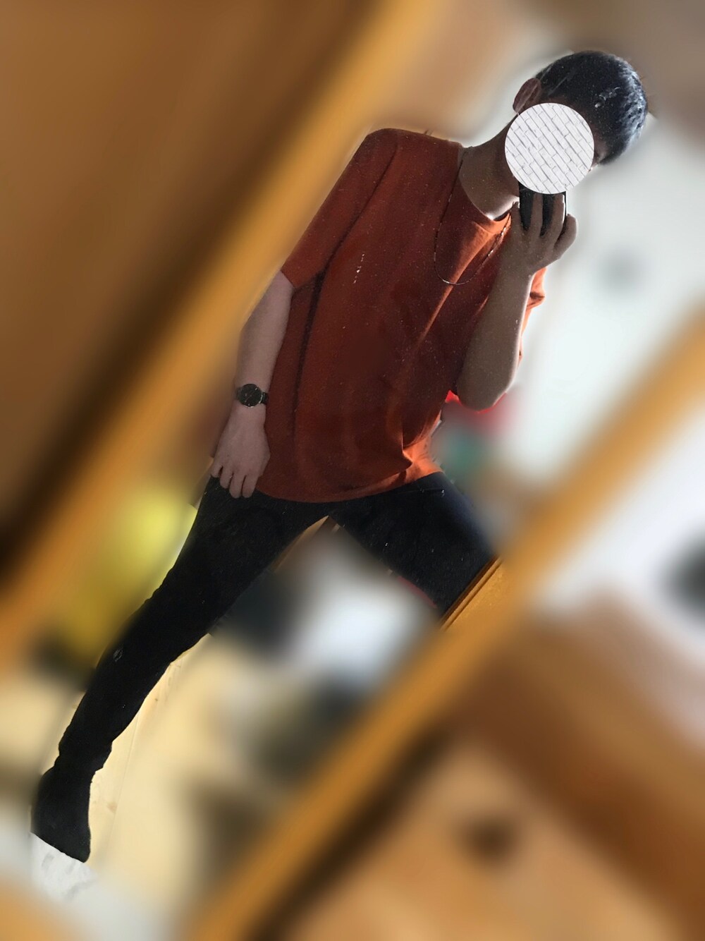 「FOREVER 21のアイテム（その他パンツ、ブラック系）」を使った、Ryuさん（メンズ・178cm）の春コーディネートの1枚目の写真