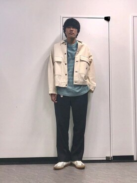 「BIG MAC（ビッグマック）のアイテム（ブルゾン）」を使った、SATOさん（メンズ・178cm）の冬コーディネート