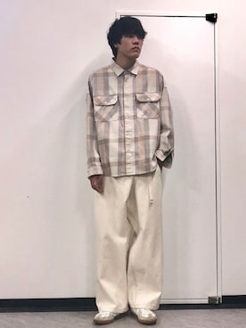 「BIG MAC（ビッグマック）のアイテム（その他パンツ）」を使った、SATOさん（メンズ・178cm）の冬コーディネート