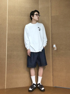 「BIG MAC（ビッグマック）のアイテム（その他パンツ）」を使った、SATOさん（メンズ・178cm）の春コーディネート