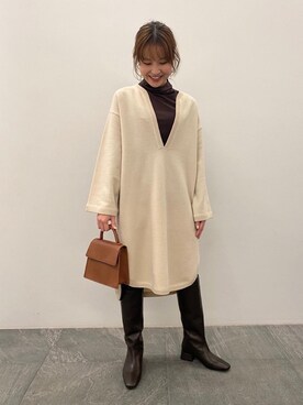 河野　史保里さん（レディース・158cm）の秋コーディネート