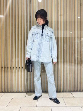 河野　史保里さん（レディース・158cm）の冬コーディネート