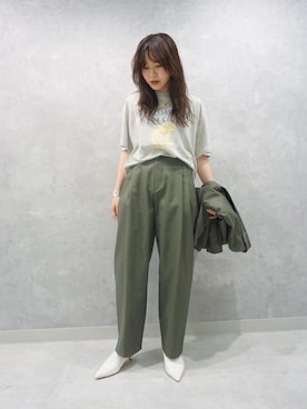 「PHILIPPE AUDIBERT（フィリップ オーディベール）の＜PHILIPPE AUDIBERT（フィリップオーディベール）＞メダルネックレス ∴（ネックレス）」を使った、河野　史保里さん（レディース・158cm）の春コーディネート