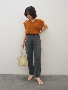 河野　史保里さん（レディース・158cm）の春コーディネート