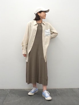 「PHILIPPE AUDIBERT（フィリップ オーディベール）の＜PHILIPPE AUDIBERT（フィリップオーディベール）＞メダルネックレス ∴（ネックレス）」を使った、河野　史保里さん（レディース・158cm）の春コーディネート