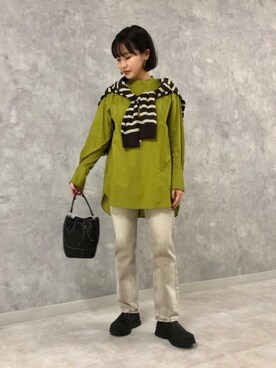 河野　史保里さん（レディース・158cm）の秋コーディネート