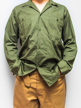 「アイテム（チノパンツ）」を使った、YOSHIWOさん（メンズ・171cm）の秋コーディネート